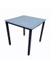 VCM  Alu Glas Gartenset Sitzgruppe Tisch Stühle 80 MA in Anthrazit