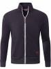 RESLAD Sweatjacke ohne Kapuze in anthrazit