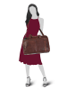 SPIKES & SPARROW Reisetasche echt Leder in cognac