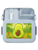 Mr. & Mrs. Panda Bento Box Avocado Kern Design ohne Spruch in Blau Pastell