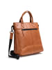 Farmhood Memphis Handtasche Leder 37 cm Laptopfach in cognac