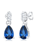 Elli Ohrringe 925 Sterling Silber Tropfen in Blau