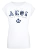 F4NT4STIC Damen T-Shirt PLUS SIZE Ahoi Knut & Jan Hamburg in weiß