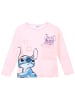 Lilo & Stitch Langarmshirt Disney Stitch mit Glitzer in Rosa