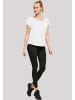 F4NT4STIC Long Cut T-Shirt Japan Flower in weiß