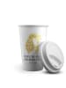 Mr. & Mrs. Panda To Go Becher Giraffe Kind mit Spruch in Weiß