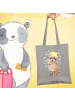Mr. & Mrs. Panda Tasche Waschbär ohne Spruch in Light Grey