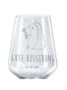 Mr. & Mrs. Panda weinglas graviert Igel Blumen mit Spruch in Transparent