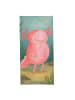 Mr. & Mrs. Panda Handtuch Axolotl Glücklich Design ohne Spruch in Grau Pastell