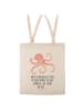 Mr. & Mrs. Panda Tote Bag Tintenfisch mit Spruch in Creme