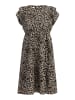 faina Midikleid Mit Leoprint in Beige Leo