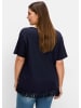 sheego T-Shirt in tiefblau