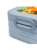Mr. & Mrs. Panda Lunchbox Fuchs Koch Design mit Spruch in Blau Pastell