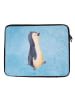 Mr. & Mrs. Panda Notebook Tasche Pinguin mHerzieren ohne Spruch in Eisblau