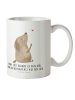 Mr. & Mrs. Panda Plastikbecher Hund Liebe mit Spruch in Weiß
