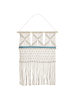 Beliani Wandbehang KALADY in Beige/Blau - (W) 66 x (H) 141 x (L) 1 cm Vertikal
