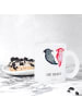 Mr. & Mrs. Panda Teetasse Glas Axolotl Liebe mit Spruch in Transparent
