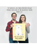 Mr. & Mrs. Panda Bild Eisbär Faul mit Spruch in Gelb Pastell
