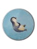 Mr. & Mrs. Panda Blechdose rund Pinguin Lachen ohne Spruch in Eisblau