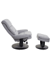 MCW Relaxsessel C16 mit Staufach, Stoff/Textil hellgrau