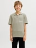 JACK & JONES Junior Gestricktes Polo in Seagrass