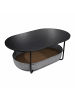 relaxdays Couchtisch in Schwarz/ Dunkelgrau - (B)100 x (H)55 x (T)45 cm