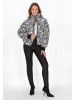 faina Women Jacket in black white