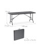 relaxdays 3-tlg. Bierzeltgarnitur in Grau