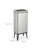 relaxdays Mülleimer mit Sensor in Silber - 50 Liter