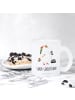 Mr. & Mrs. Panda Tee Tasse Einhorn Sekretärin mit Spruch in Transparent