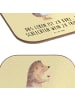 Mr. & Mrs. Panda Glasuntersetzer Igel Wein mit Spruch in Gelb Pastell
