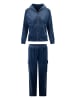 Linga Dore homewear Set Velvet in Dark denim