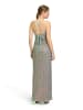Vera Mont Abendkleid figurbetont in Blau gemustert