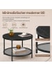 VASAGLE Couchtisch Baris in Schwarz - (B)65 x (H)46 x (T)46 cm