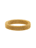 Steel_Art elastischer Mesh-Ring Timon goldfarben in Goldfarben