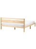 Beliani Doppelbett MERCURER in Braun - (W) 186 x (H) 80 x (L) 208 cm