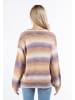 Albee Women Strickjacke Mit Knöpfen in Beige Lila Mehrfarbig