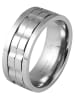 Adeliás Herren Ring aus Edelstahl in silber
