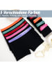 LOREZA 10er Set Pantys - Streifen - Bunt 140-146