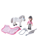 Haba Minipuppe Little Friends – Reiterin Sanya und Pferd Saphira in mehrfarbig
