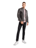 Carlo Colucci Lederjacke Faggiano in Anthrazit