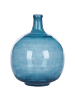 Beliani Dekovase CHAPPATHI in Blau - (W) 24 x (H) 31 x (L) 24 cm