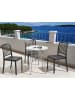 Beliani Runder Tisch TALTAL in Grau - (W) 64 x (H) 76 x (L) 64 cm