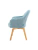 DUBI Möbel 2er-Set: Drehstuhl Mika-Mara in Hellblau - (B)60 x (H)87 x  (T)65 cm
