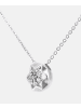 Diamant L'éternel Halskette mit Anhänger aus 375 Weißgold mit Diamant Stern