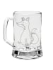 Mr. & Mrs. Panda Gravur Bierkrug Einhorn Fuchs ohne Spruch in Transparent