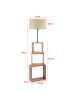 lux.pro Stehleuchte Mansfield  in Creme (H)140cm (D)37cm