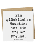 Mr. & Mrs. Panda Grußkarte Spruch Haustiere pflegen mit Spruch in Weiß