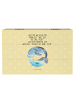 Mr. & Mrs. Panda Holzkiste Walfisch Thunfisch mit Spruch in Gelb Pastell