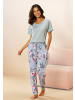 Vivance Active Pyjama in mint-grau